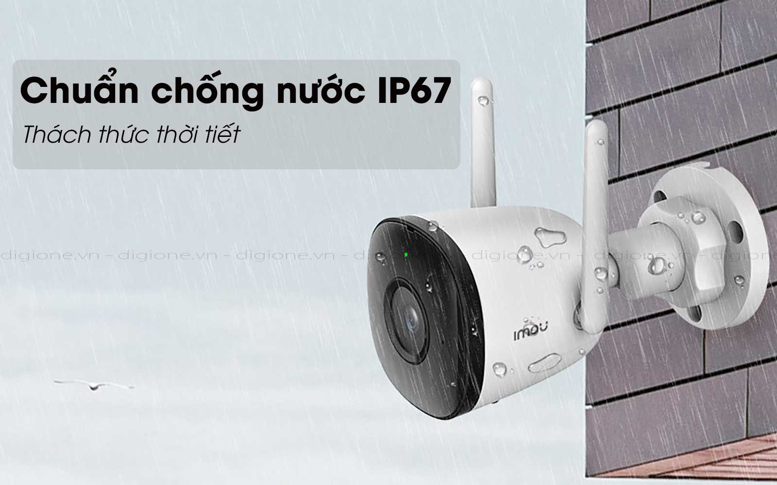 Camera ngoài trời IMOU F22P, F22FP chống nước, phát hiện chuyển động - Hàng chính hãng