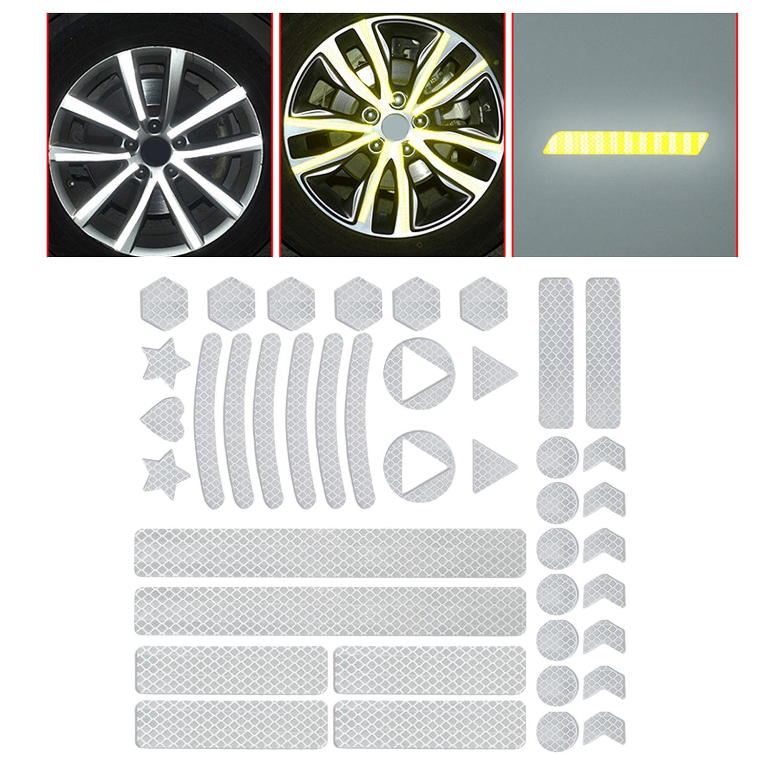 Safety Reflective Sticker, High Visibility Reflector Stickers Bike Reflective Tape Reflective Decals Waterproof for  Truck