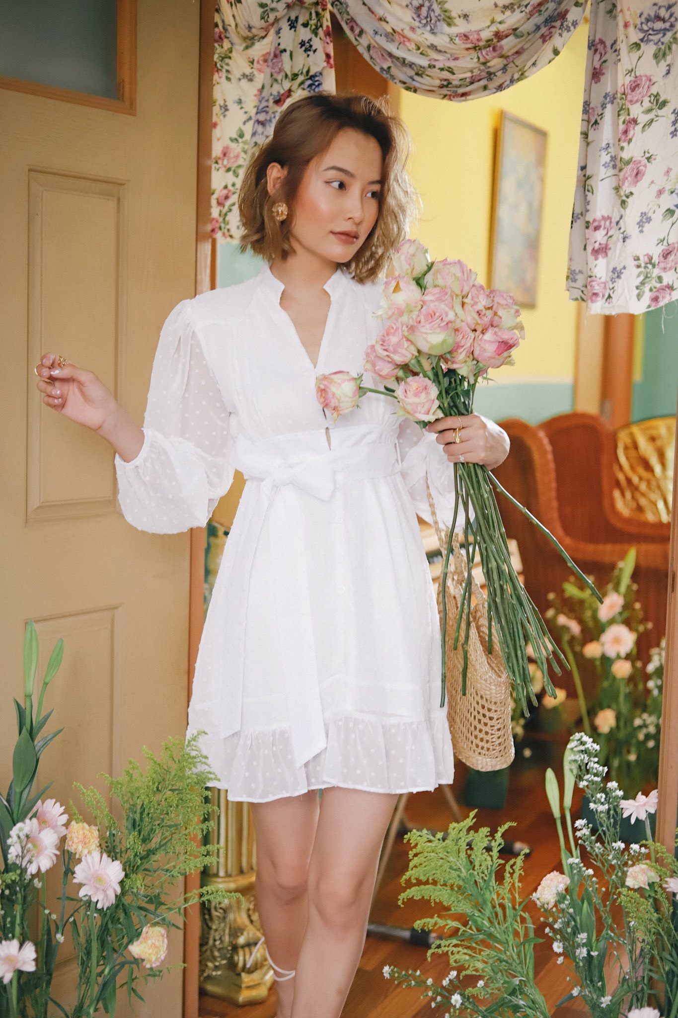 Đầm trắng tay dài Emma dress Gem Clothing SP060432