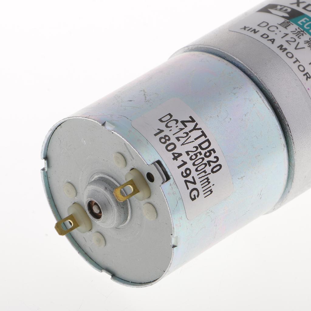 XD-37GB520 DC12V 10W 5RPM Micro Gear Motor High Adjustable Speed
