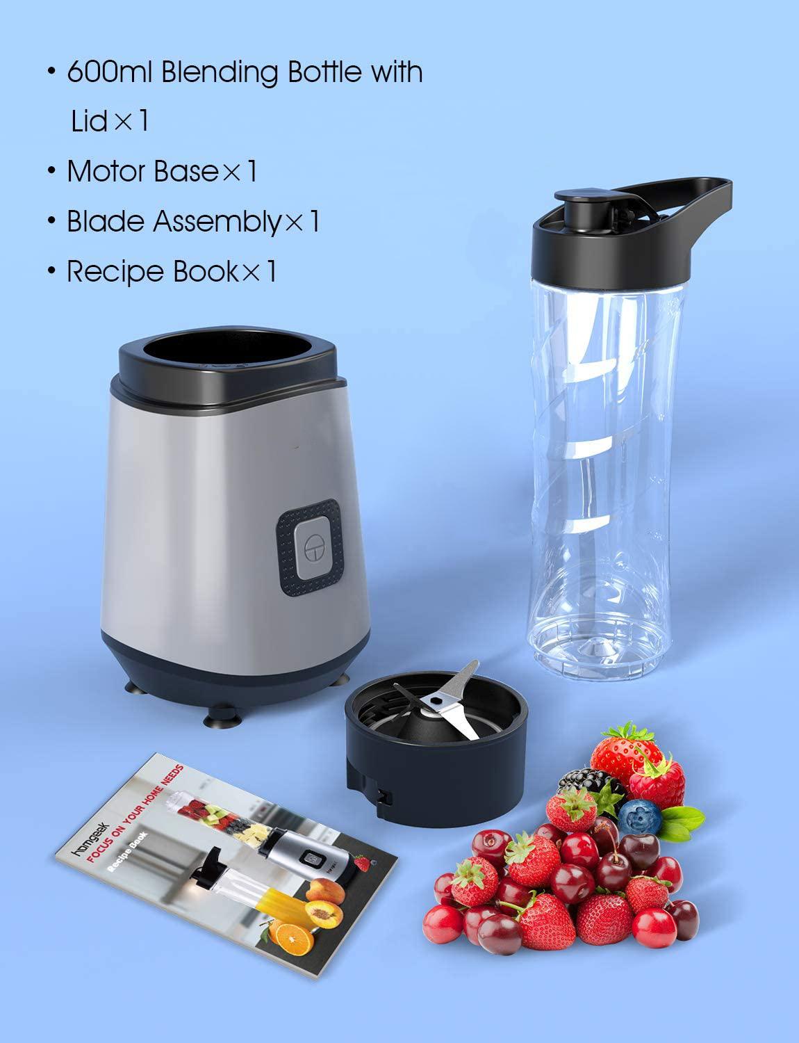Máy Xay Sinh Tố Cầm Tay Mini 400W Công Suất Cao 600Ml