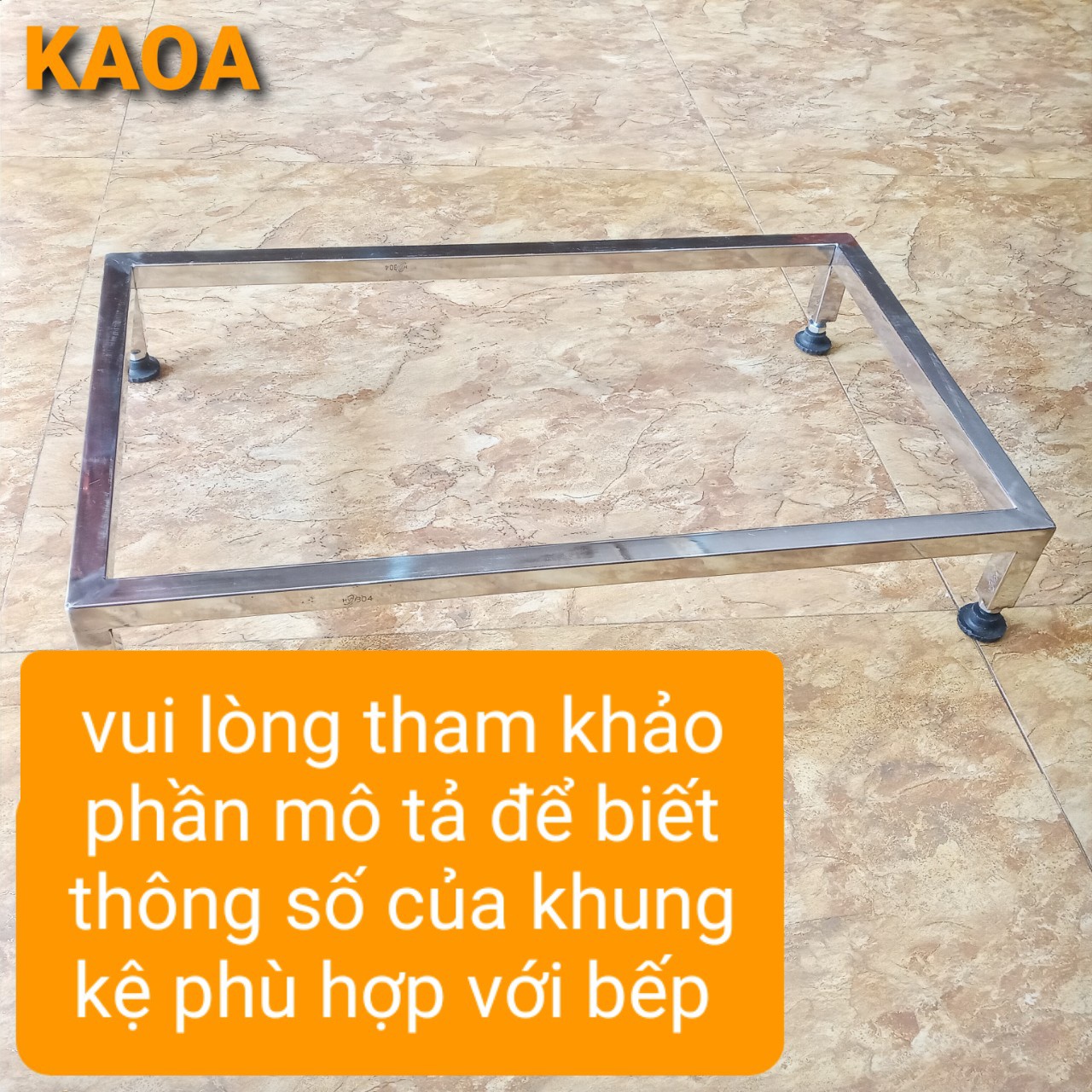 Gía đỡ bếp điện từ ( SU 304 cam kết đúng độ dày )