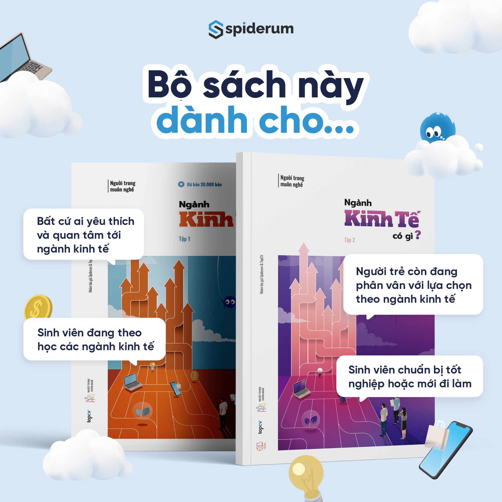 Combo Sách Người Trong Muôn Nghề: Ngành Kinh Tế Có Gì - Hướng Nghiệp Toàn Diện Ngành Kinh Tế Tập 1 + Tập 2