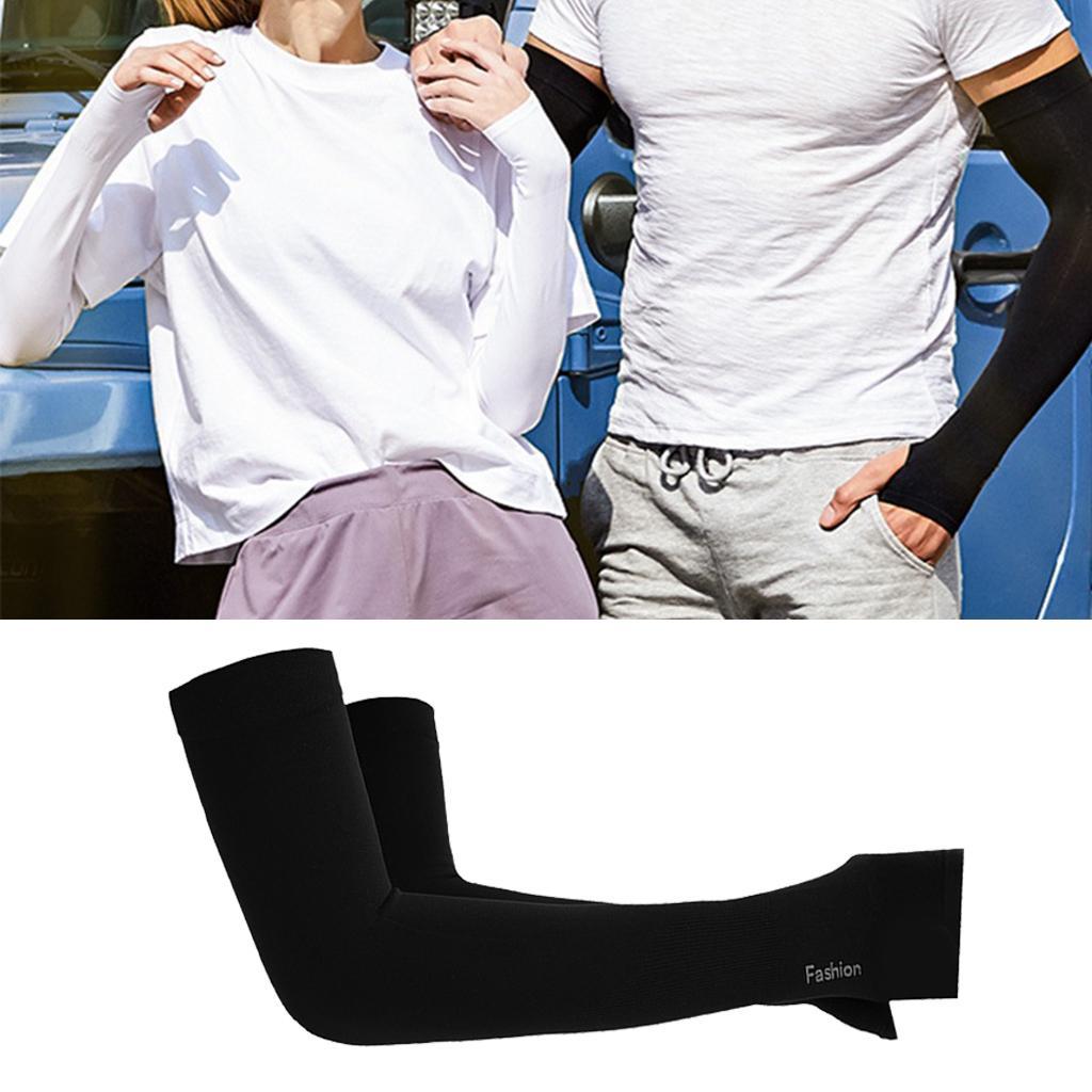 3-14pack Cooling Arm Sleeve Cycling Golfing Driving Cooler Arms Cover Fingertip