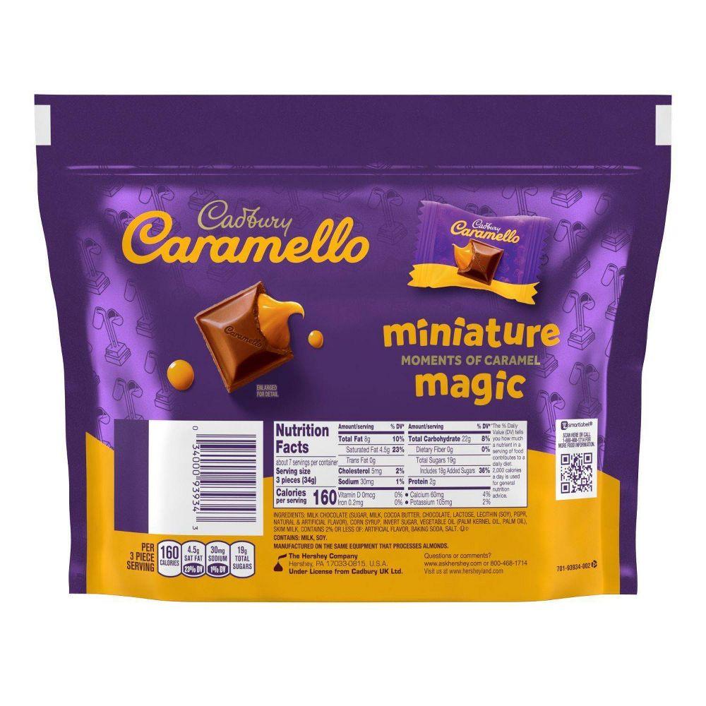 SOCOLA SỮA NHÂN KEM CARAMEL Hershey's Cadbury Caramello, Milk Chocolate - Creamy Caramel, Miniatures, Share Bag, 226g