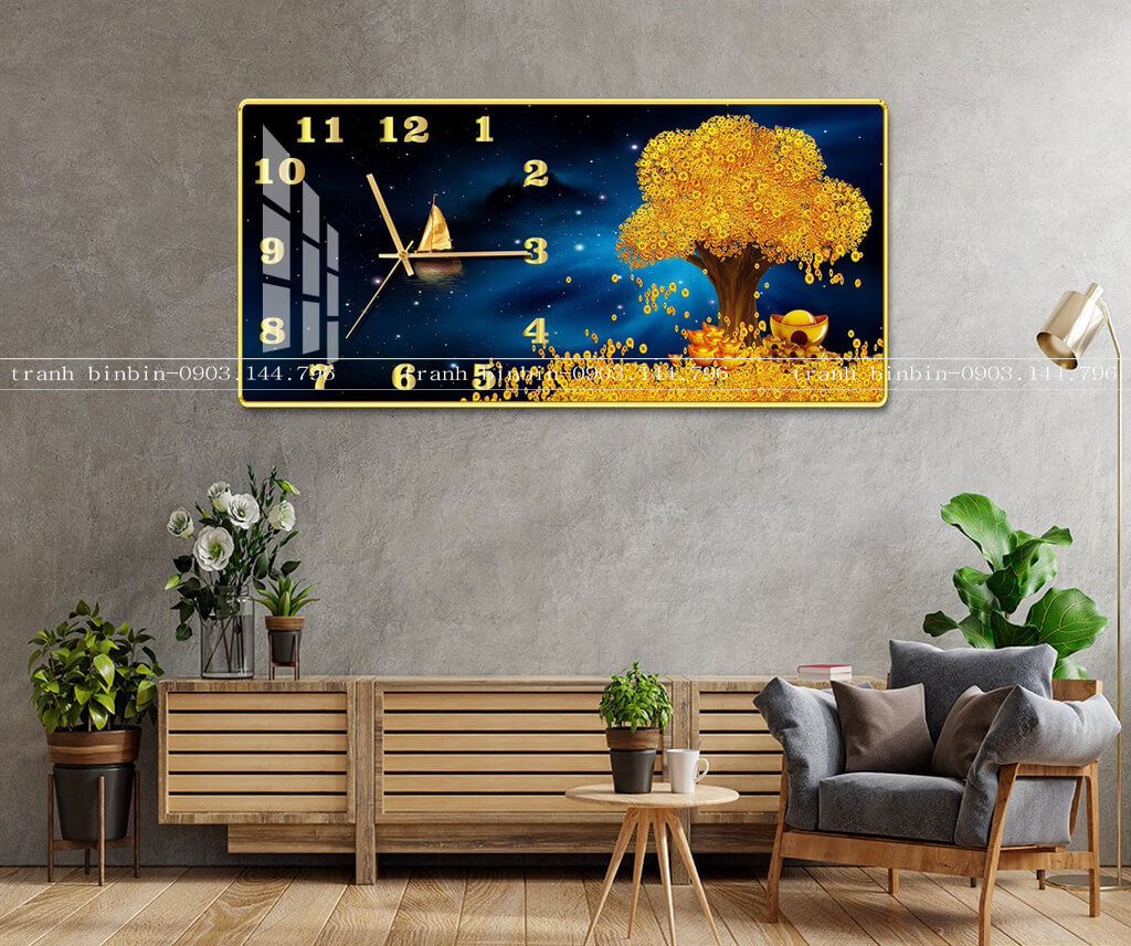 XẢ KHO TRANH ĐỒNG HỒ TRÁNG GƯƠNG HIỆN ĐẠI - TRANH ĐỒNG HỒ TREO PHÒNG KHÁCH
