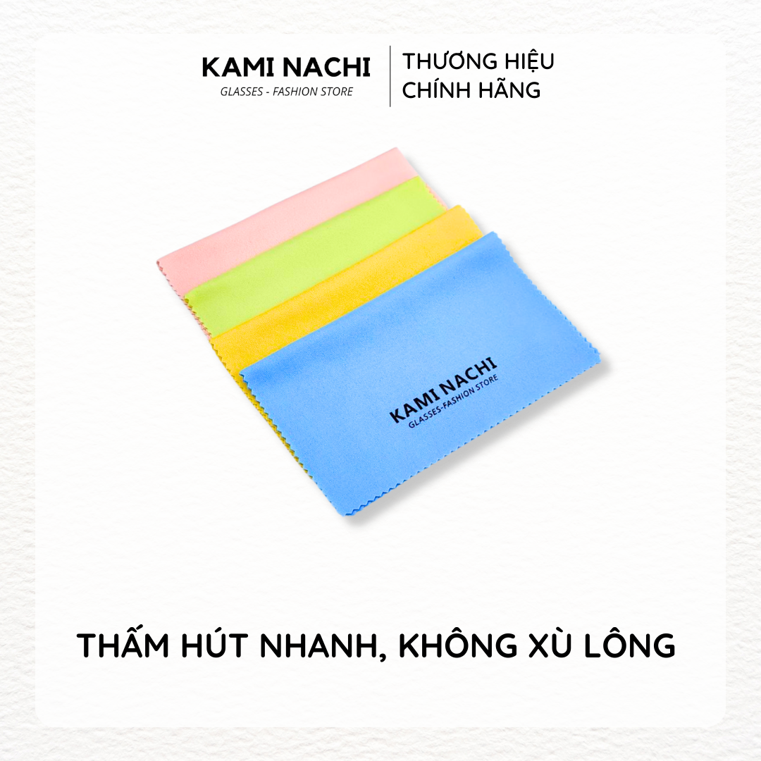 Khăn lau kính đa năng chuyên dụng KAMI NACHI loại 1 - Lau mắt kính cận, mặt kính điện thoại