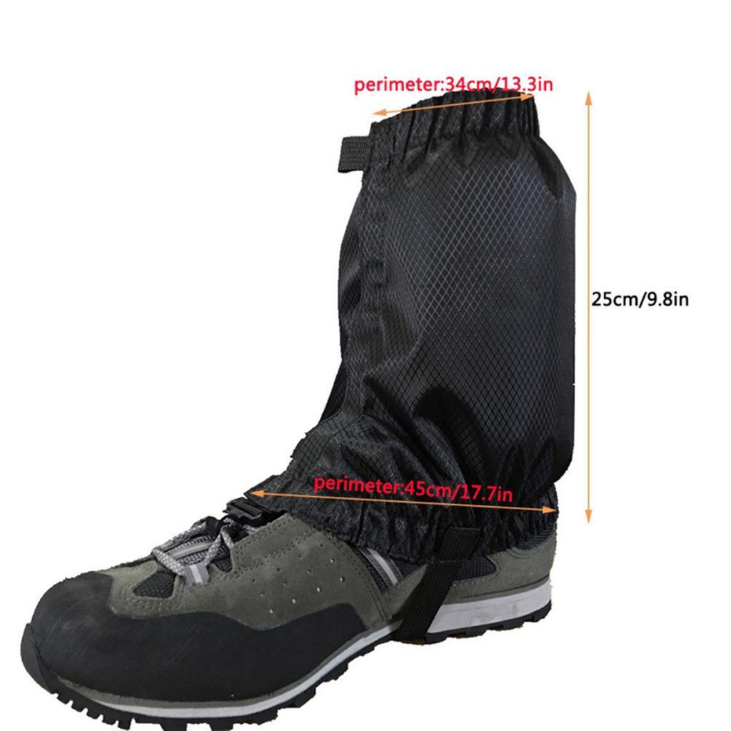 2 Pairs Outdoor Waterproof Walking Gaiters Snow Boots Cover