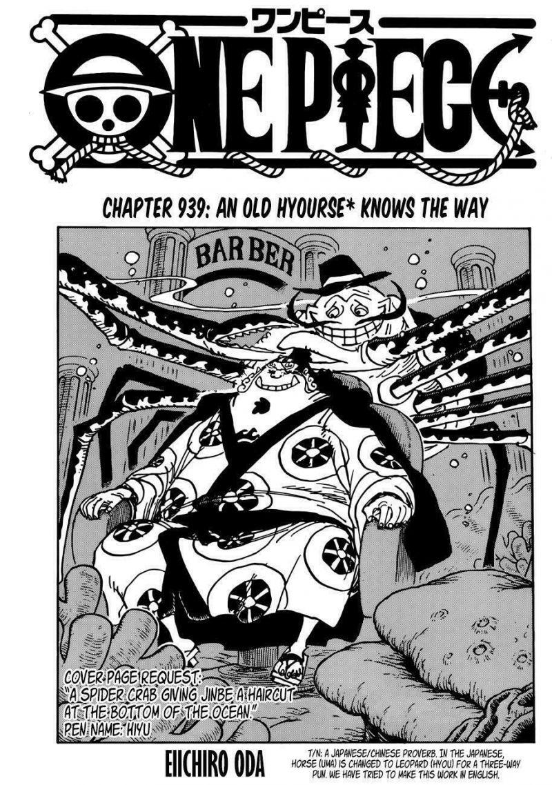 đảo hải tặc - one piece chapter 939 1