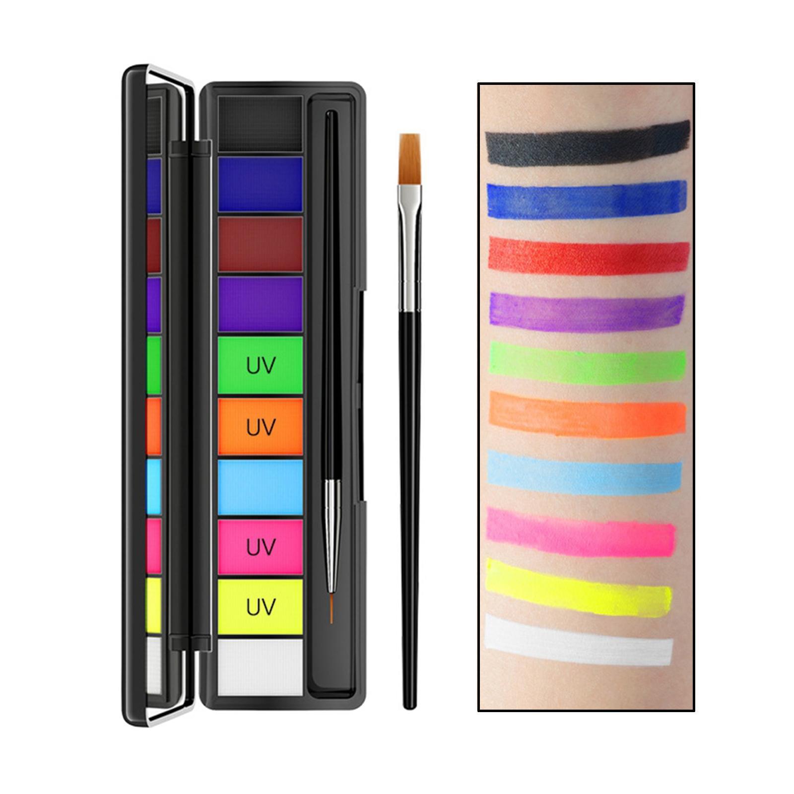Face Painting Palette Water based Paints Face Body Painting Set for Theater Cosplay Costume