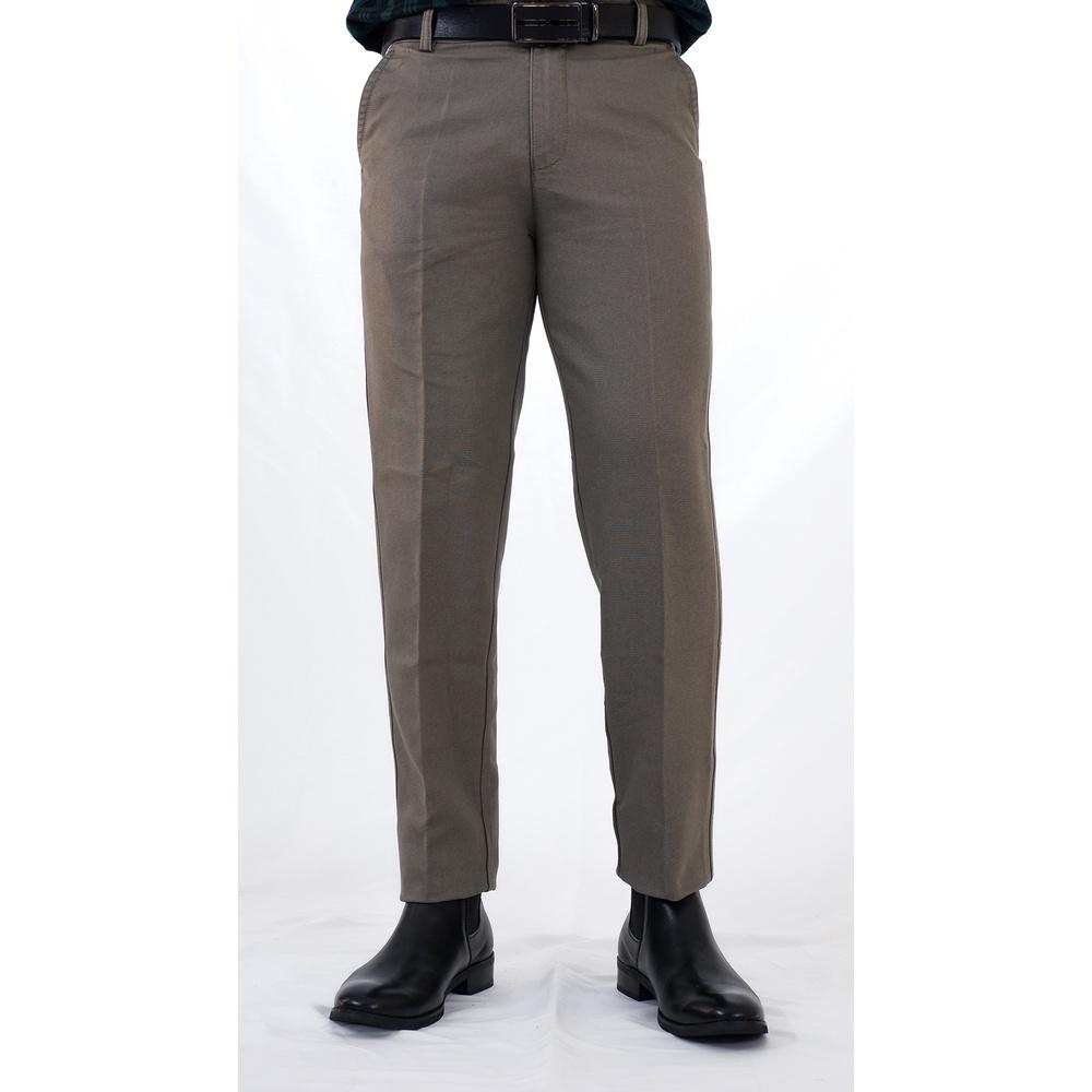 Quần Kaki Cao Cấp Phong Cách Công Sở LENCITY Cotton Thoải Mái Co Giãn Siêu Nhẹ Dáng Âu Nam Xám Xi Măng 1257LTC3