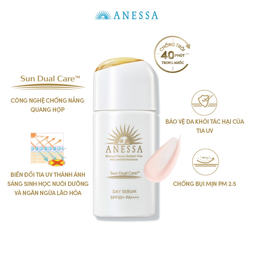 Serum Chống Nắng Anessa Dưỡng Da Nâng Tông Anessa Perfect Uv SPF50+ PA++++ 30ml