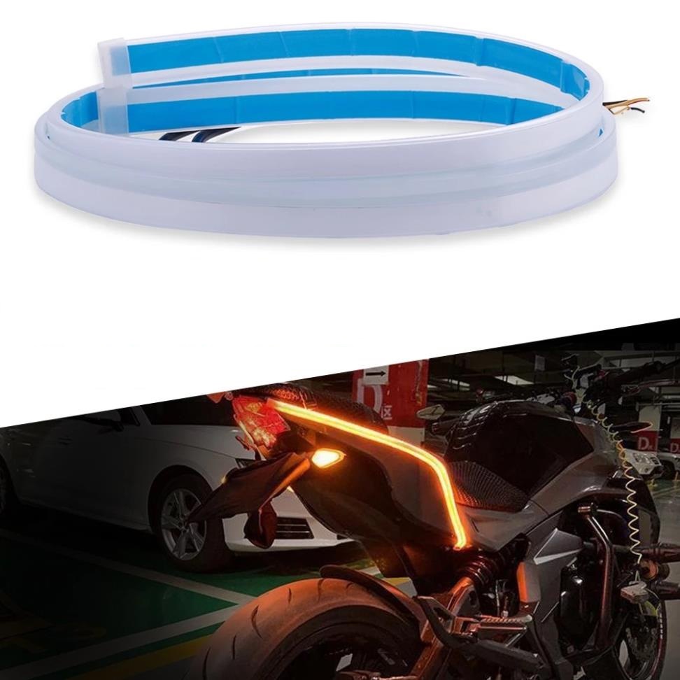 Bộ 2 dây led trang trí xe máy ô tô hiệu ứng audi xinhan + demi cực đẹp chống nước loại tốt