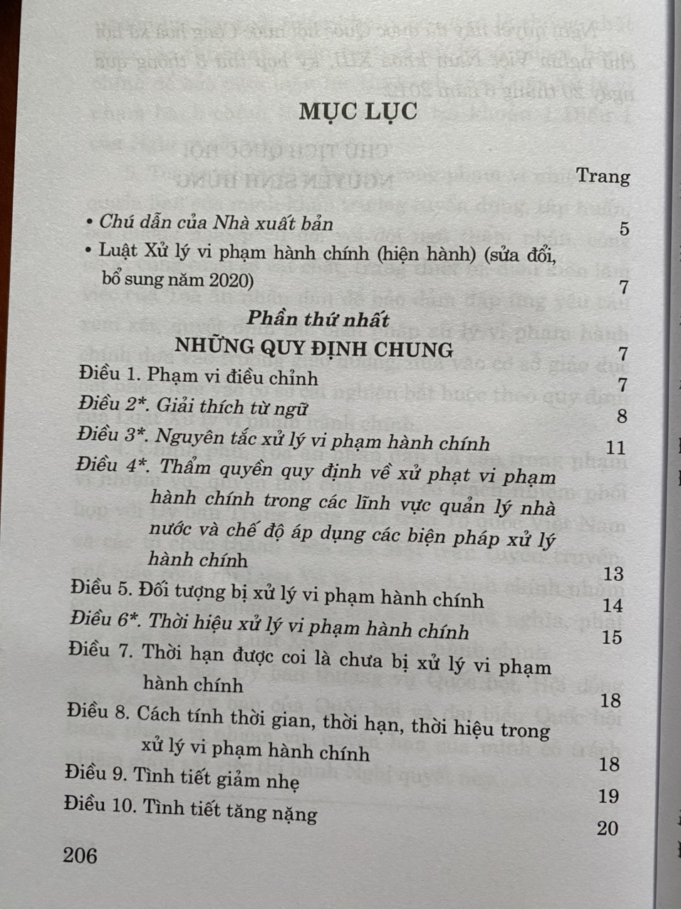 Luật Xử Lý Vi Phạm Hành Chính ( hiện hành )( Sửa đổi, bổ sung năm 2020 )