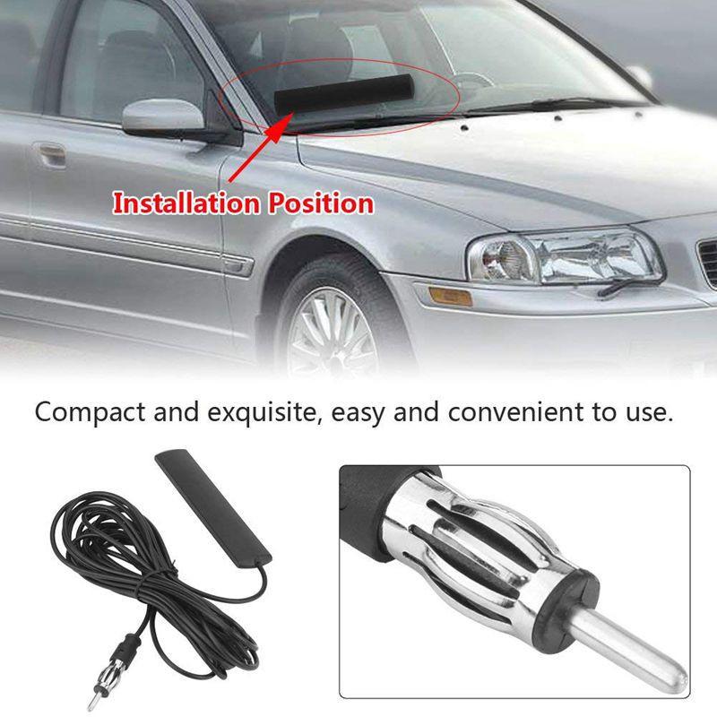 Ăng Ten Radio Cho Ô Tô Xe Hơi - Antenna Radio Gắn Rời Thu Sóng AM/ FM Cực Tiện Lợi
