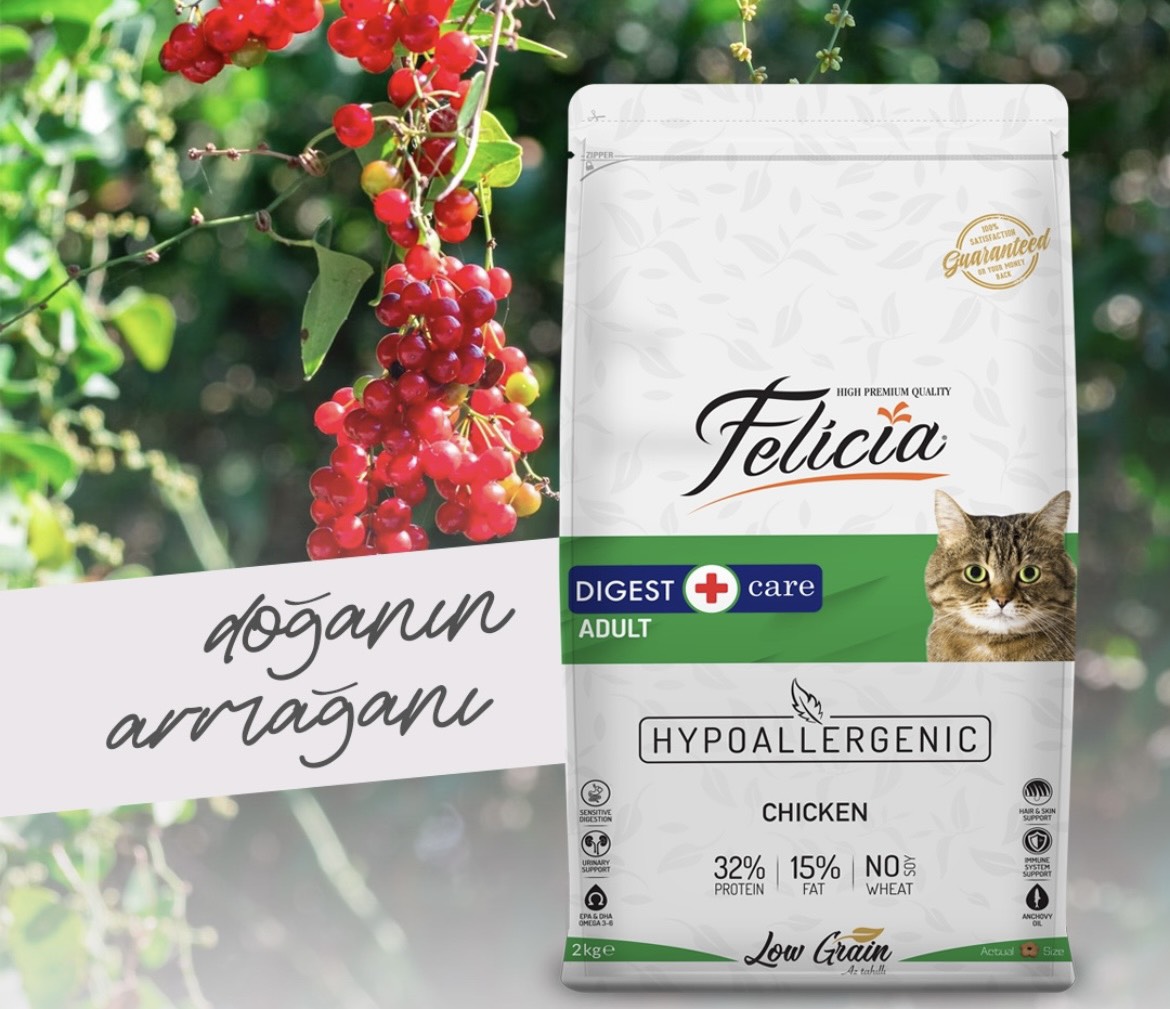 Thức ăn cho mèo mọi lứa tuổi Felicia hỗ trợ tiết niệu,đẹp lông &amp; da, hỗ trợ tiêu hoá - Xuất xứ Thổ Nhĩ Kỳ