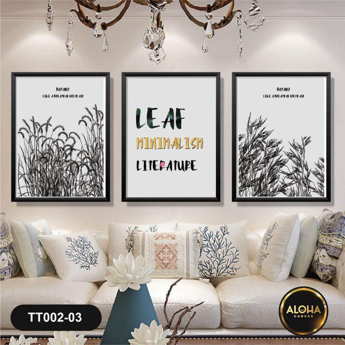 MUA 1 TẶNG 1 3 Tranh Canvas Treo Tường Tứ Quý Treo Phòng Khách Hút Tài Hút Lộc Tặng Đinh Treo