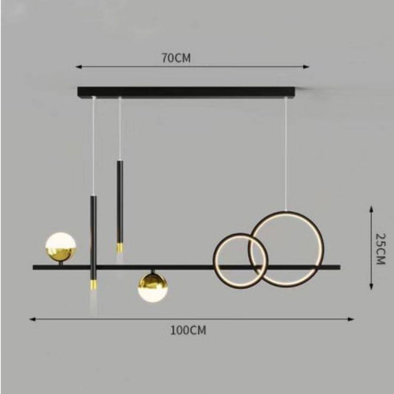 .Đèn thả phong cách Bắc Âu, kiểu dáng hiện đại trang trí nội thất sang trọng, Đèn decor, đèn bàn ăn KN01