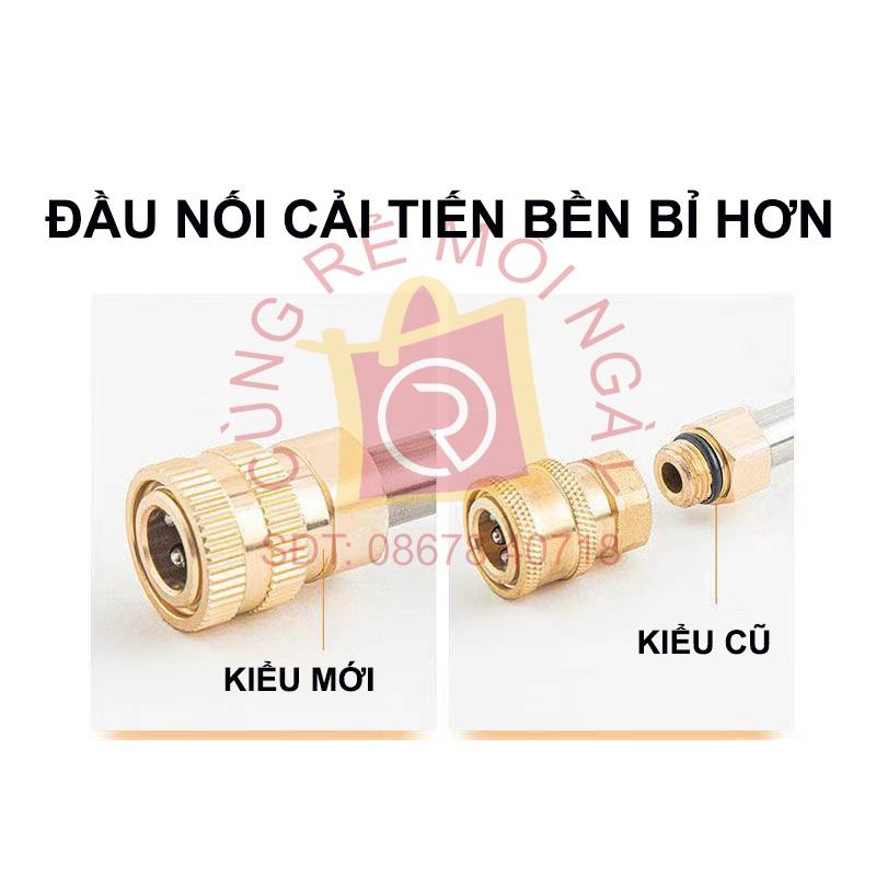 Máy rửa xe cao áp cầm tay dùng pin, rửa xe không dây pin 24V, 48V, công suất 500W