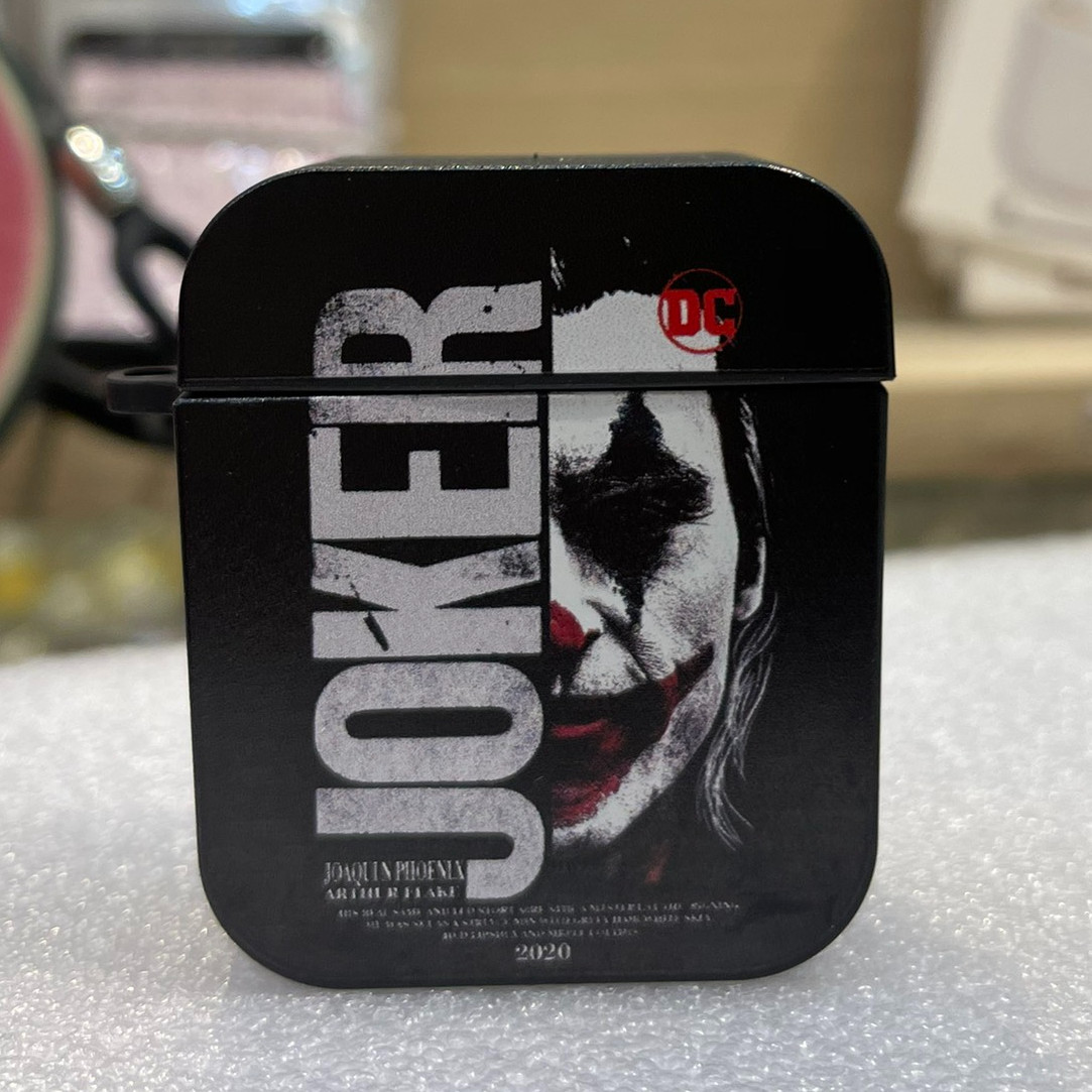 Bao Case Silicon Cho Tai Nghe Apple AirPods 1 / AirPods 2 - Joker Màu Đen