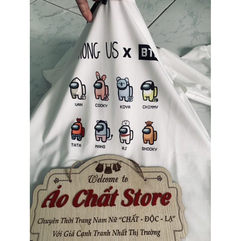 Áo Thun Among Us BT21 Siêu Đẹp | Áo Bé Trai | Bé Gái Among US AU04