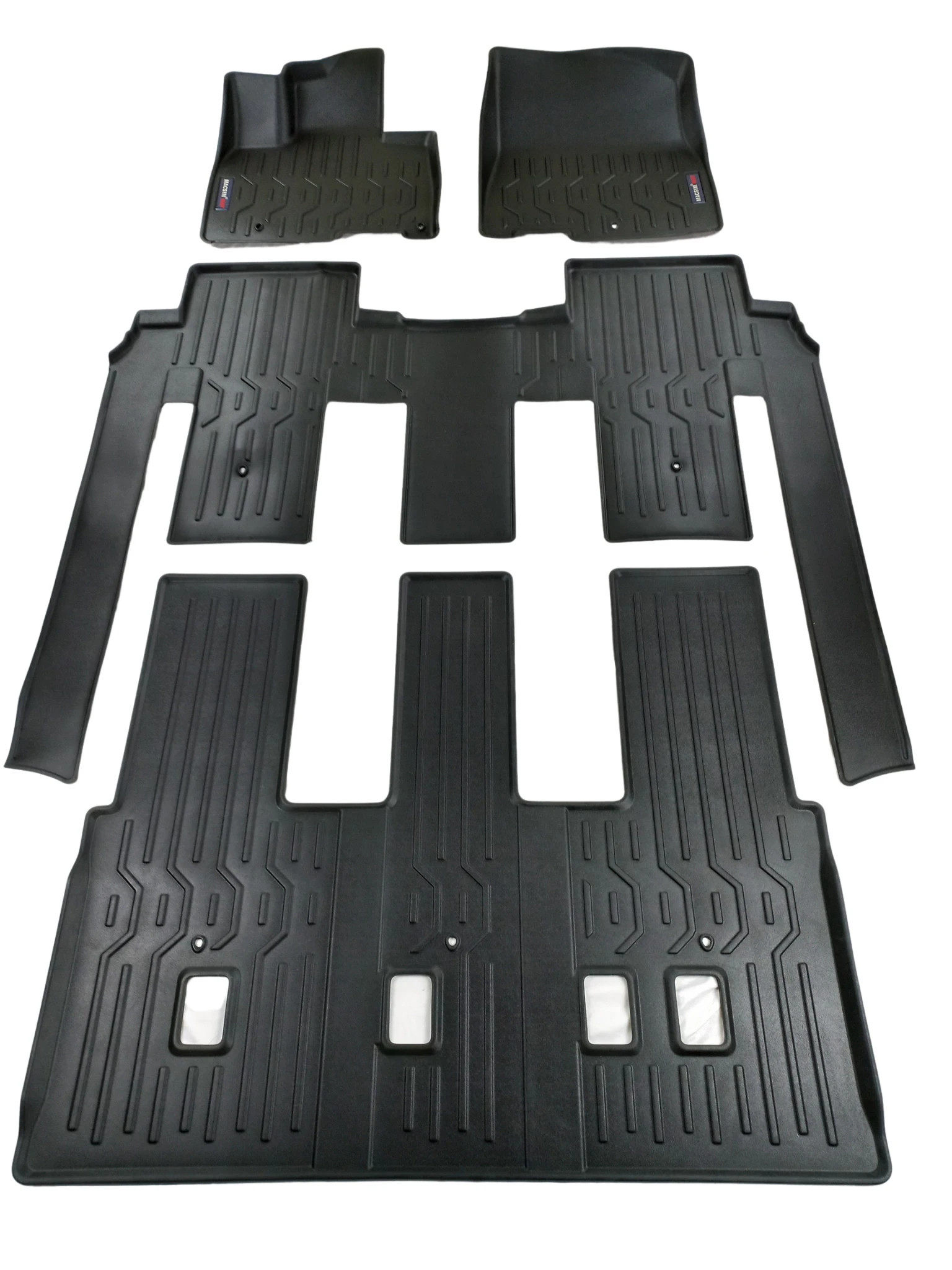 Thảm lót sàn xe ô tô Kia Carnival   Nhãn hiệu Macsim chất liệu nhựa TPV cao cấp màu đen