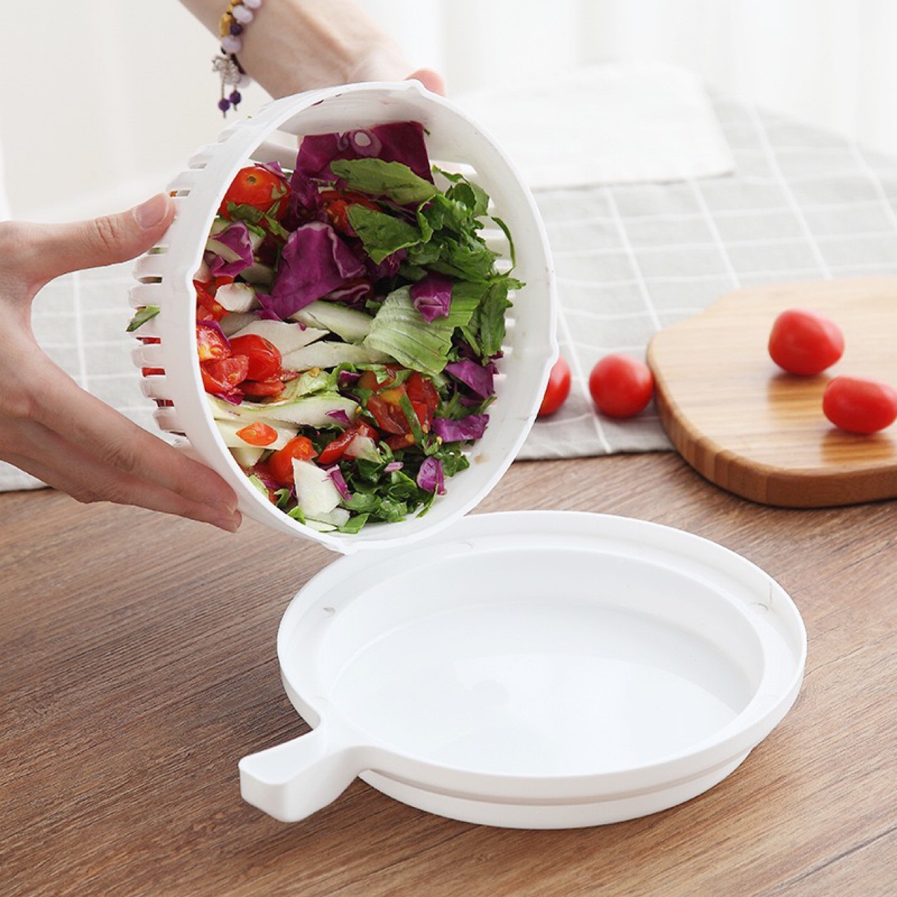 DỤNG CỤ CẮT RAU CỦ QUẢ SIÊU TỐC LÀM MÓN SALAD, RAU SỐNG, SINH TỐ HOA QUẢ DẦM SIÊU NHANH, SIÊU TIỆN CHO NHÀ HÀNG, QUÁN ĂN, GIA ĐÌNH-MẪU NGÃU NHIÊN