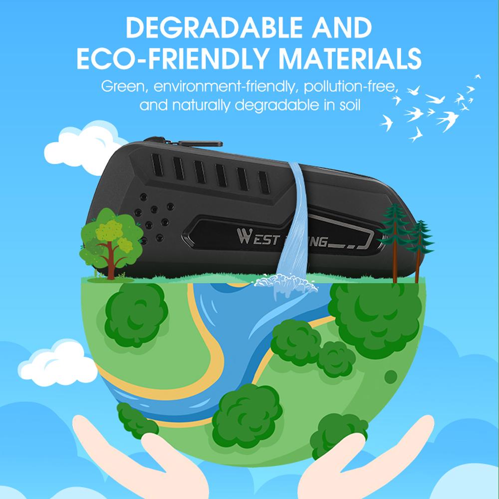 WEST BIKING Bicycle Bag Waterproof Bike Frame Bag Cycling Bag Bicycle Front Tube Frame Bag Road Bike Accessories