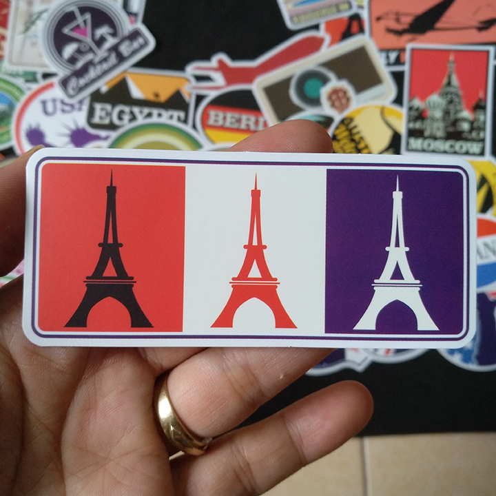 Bộ Sticker dán cao cấp chủ đề DU LỊCH - TRAVEL - Dùng dán Xe, dán mũ bảo hiểm, dán Laptop