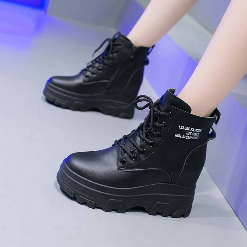 Giày Boot MT kéo khóa 8CM PB396