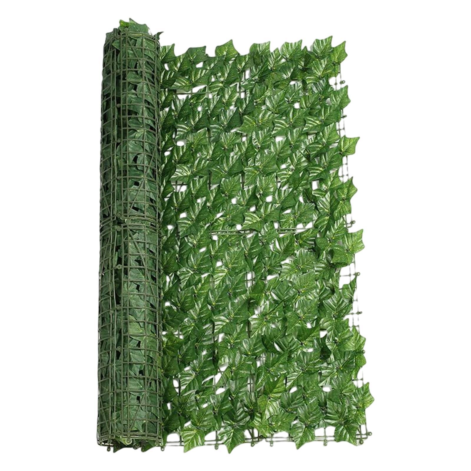 Faux Ivy Vine Leaf Privacy Screen Garden Green Leaf Privacy Fence Screen Artificial Ivy Privacy Fence for Wedding Bar Party Backdrop Patio