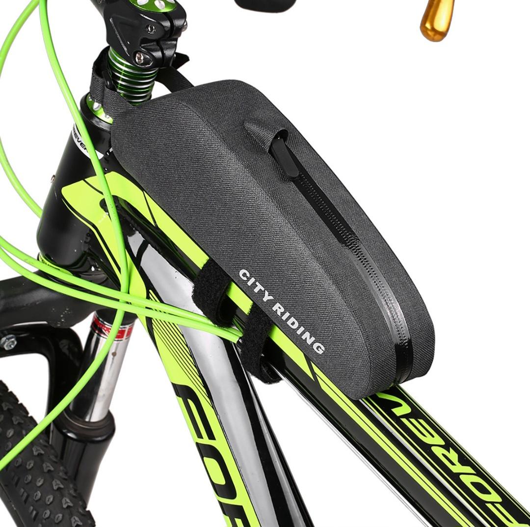 Túi Treo Xe Đạp Gắn Sườn Trước Chống Thấm Nước Nylon Cao Cấp Kích Thước 25.5x8.5x5cm Dễ Vệ Sinh &amp; Chống Mài Mòn TD01