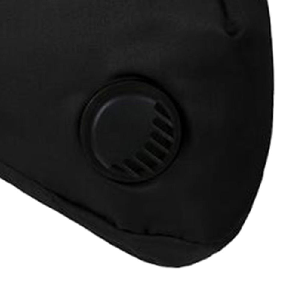 Reusable Washable Cloth Face Mask With Air Valve PM2.5 Carbon Filter Face Cover