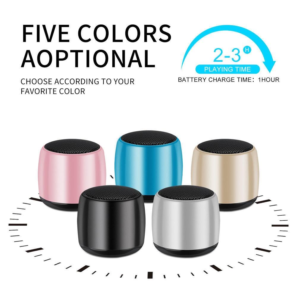Loa bluetooth không dây nhỏ mini điện thoại di động Subwofer ngoài trời Audio Portable Audio màu: vàng