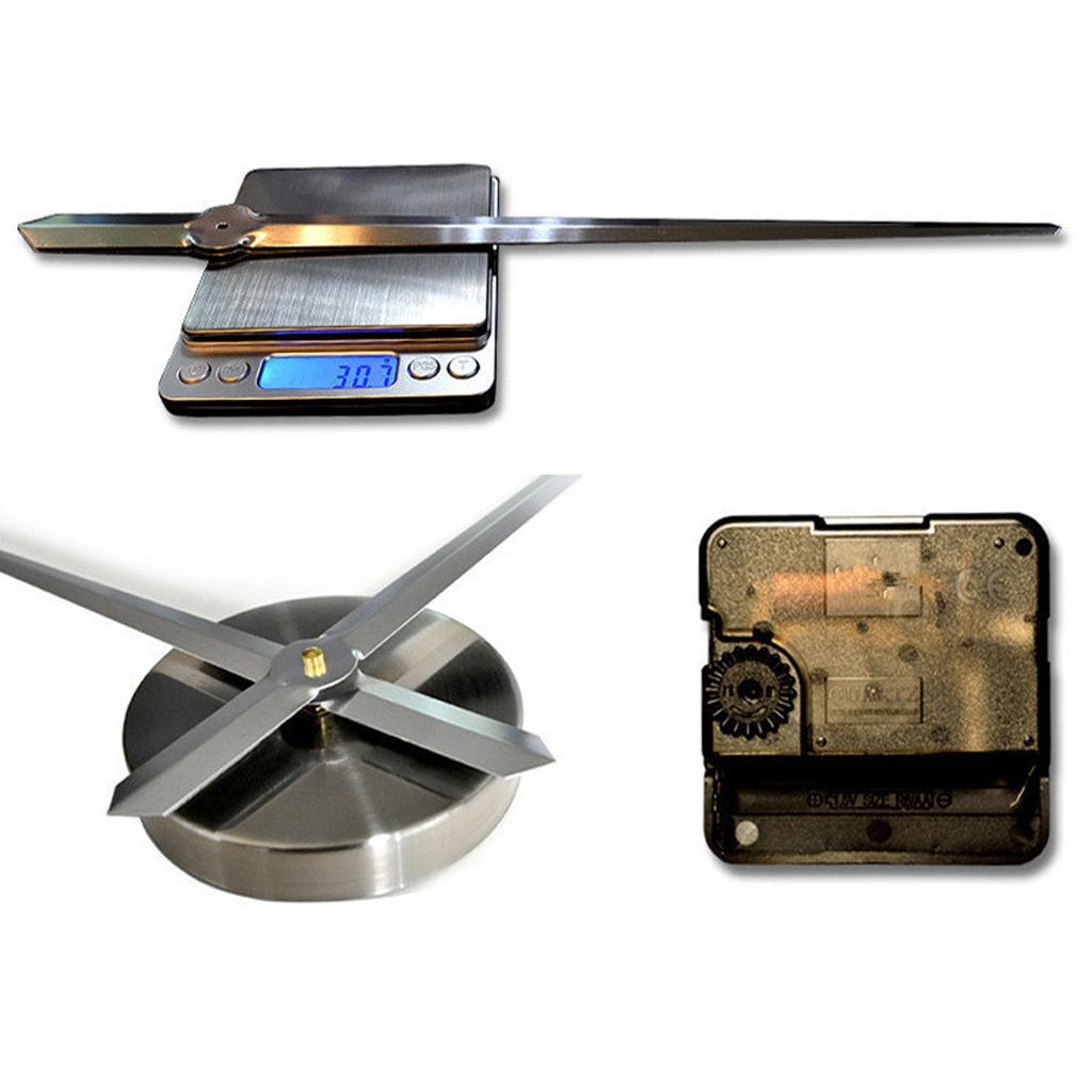 2X DIY Large Wall Clock Modern 3D Wall Sticker Clock Silent Living Room Decor S