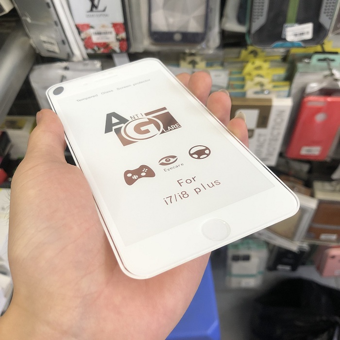 Tấm dán cường lực full màn hình chống vân tay dành cho iPhone 8 Plus