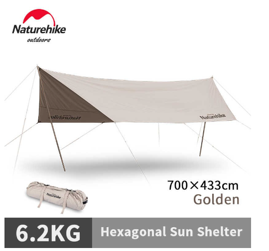 Tăng lục giác Cotton Glamping dành cho NatureHike NH20TM007 (không gồm gậy chống tăng)