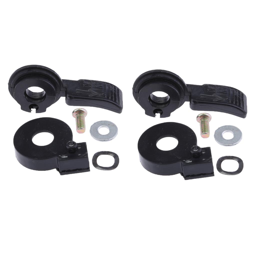 4Pcs Black Motorcycle Handlebar Switch Thumb Choke Lever for 110cc 125cc 250cc