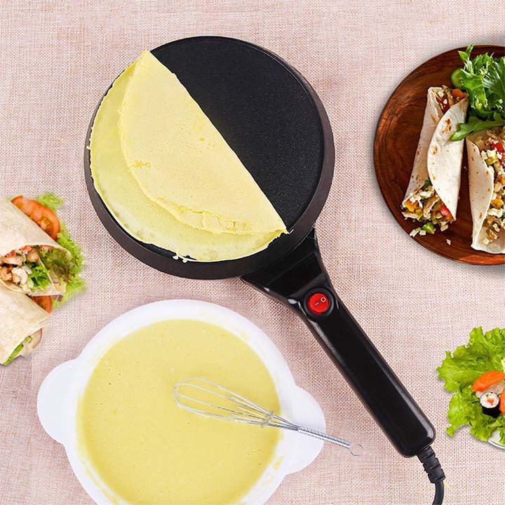 Chảo nướng bánh tráng, bánh pancake, bánh crepe  tại nhà và dễ dàng mang theo tiện lợi tại nhà