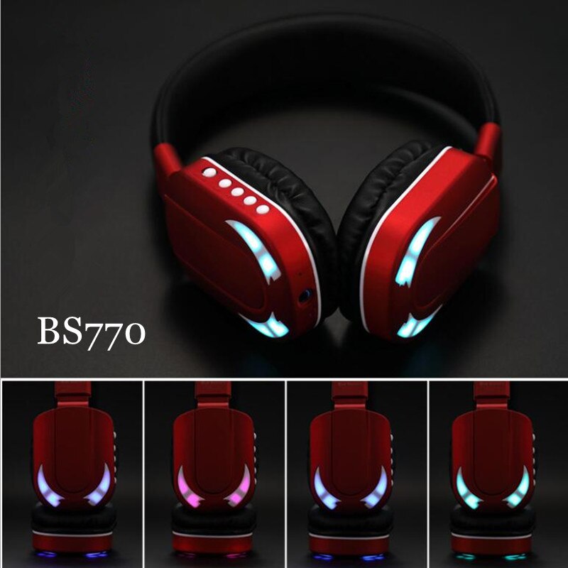 Tai nghe chụp tai gamming bluetooth không dây BS 770 dòng tai nghe true Wireless chơi game có mic  phiên bản mới 2020 (giao màu ngẫu nhiên)