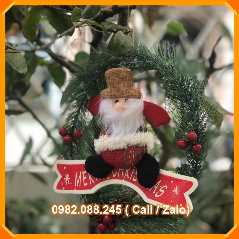 Vòng Nguyệt Quế Trang Trí Noel -Giáng Sinh Cao Cấp Khung Thép
