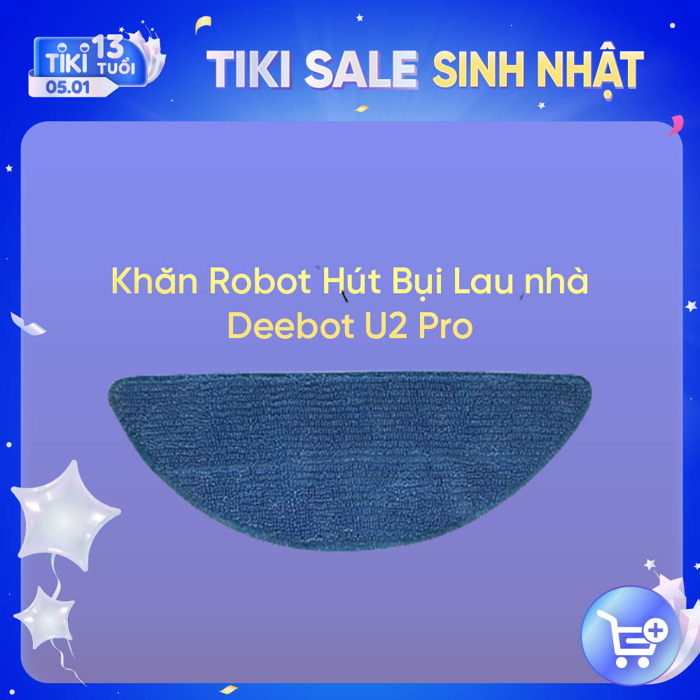 Khăn Deebot Robot Hút Bụi Lau nhà Deebot U2 Pro - Hàng Chính Hãng