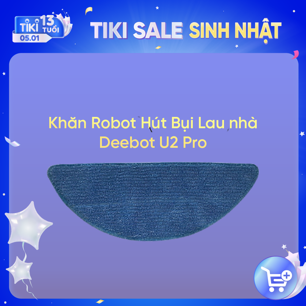 Khăn Deebot Robot Hút Bụi Lau nhà Deebot U2 Pro (1 cái ) - Hàng Chính Hãng