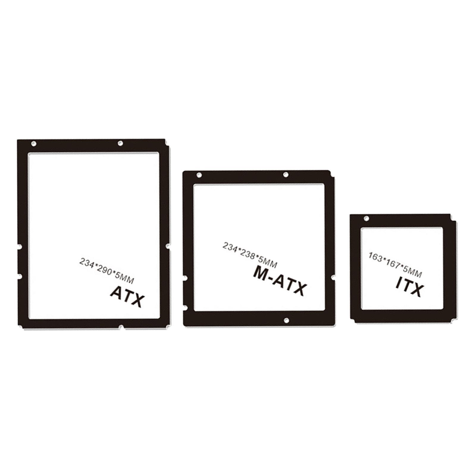 2x ATX RGB Backplate 5V 3 Pin Light-Emitting ARGB Sync Back Light for ATX Mainboard Backplane Gaming Motherboard Computer RGB Back Light