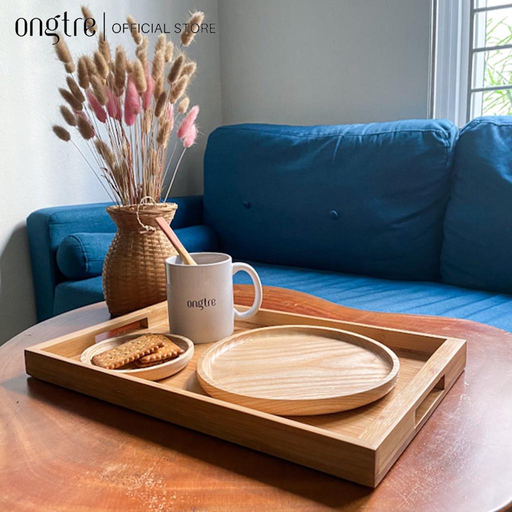 Khay trà bằng gỗ Tre kiểu Nhật , 40x25x4cm | ongtre