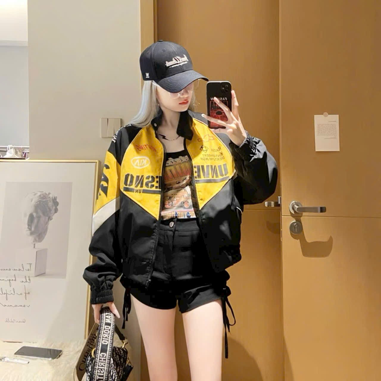 Áo Khoác Dù UNVESNO LOGO Nam Nữ Ulzzang Unisex Form Rộng Bomber TRƠN Jacket (Ảnh thật/ Có sẳn), áo khoác bomber bòng chày cổ cao thể thao chống nắng chống nước