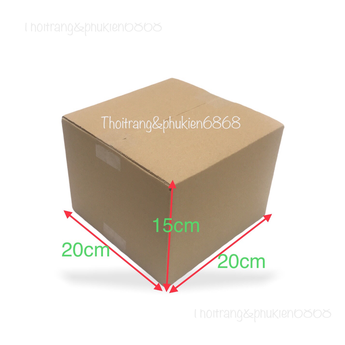 20x20x15 Combo10 hộp carton đóng hàng cỡ vừa, size 20*20*15