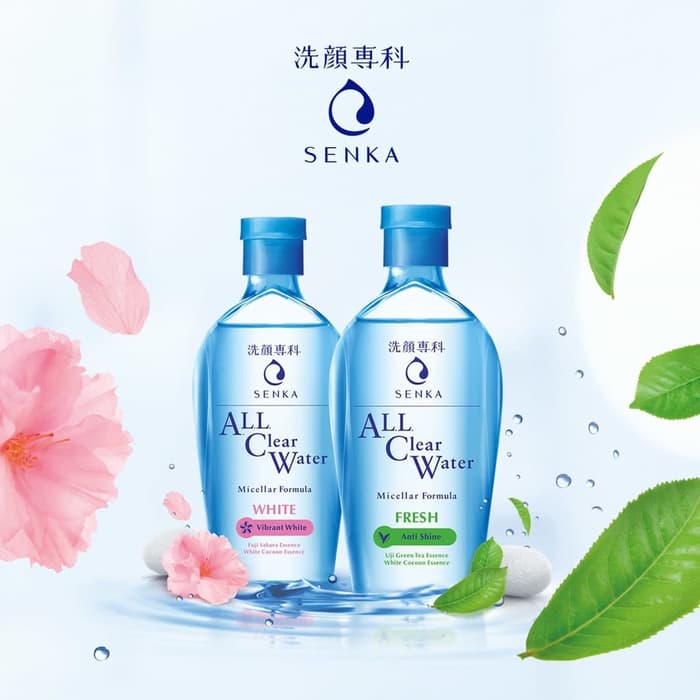 Combo 2 chai Nước tẩy trang SENKA A.L.L. CLEAR WATER Micellar Formula White 230ml