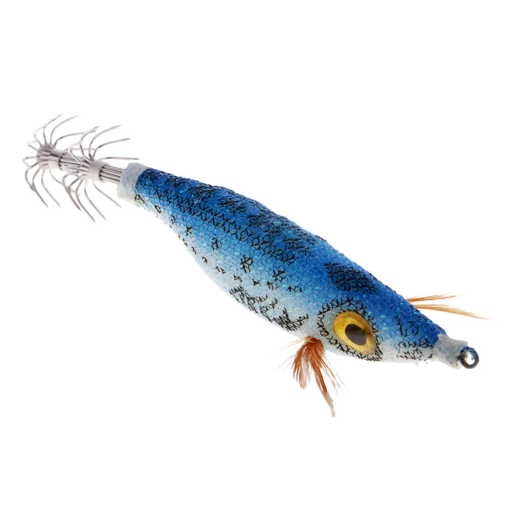 Luminous Squid Jig Hook Lifelike 3D Eyes Bionics Shrimp Fishing Lure