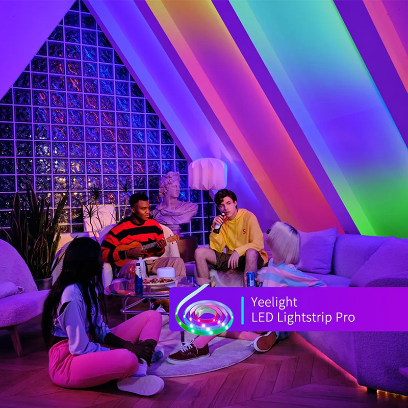 Đèn LED dây Yeelight Lightstrip Pro Starter 2M RGB 16 triệu màu - Bản Quốc Tế - Hàng Chính Hãng